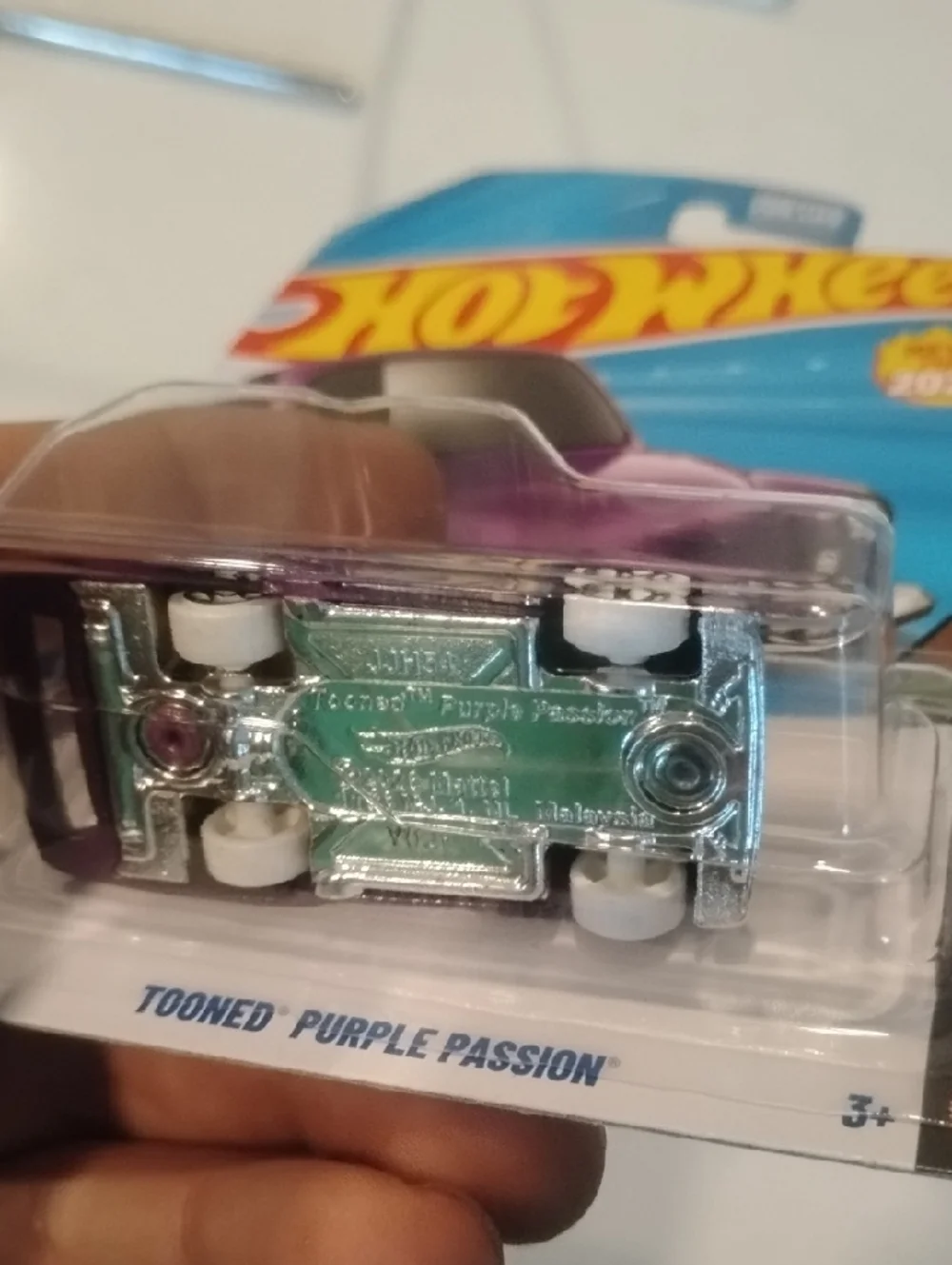 Mattel Hot Wheels Tooned Purple Passion Toy Car - Purple & Yellow